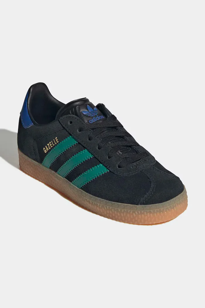 adidas Originals GAZELLE маратонки за деца от велур черни KI7134