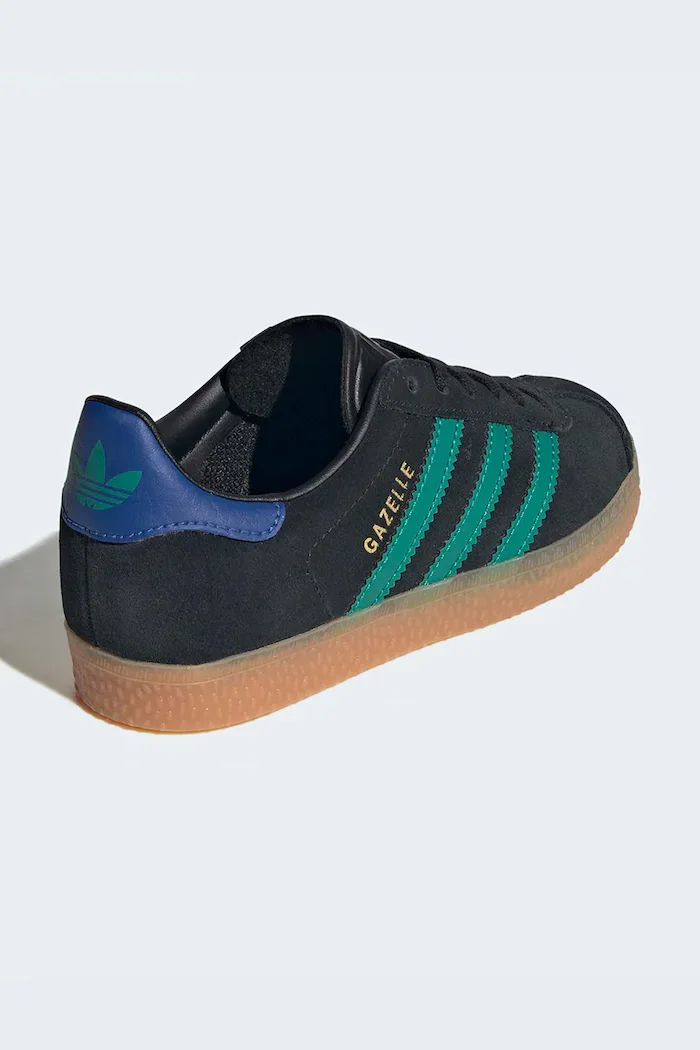 adidas Originals GAZELLE маратонки за деца от велур черни KI7134