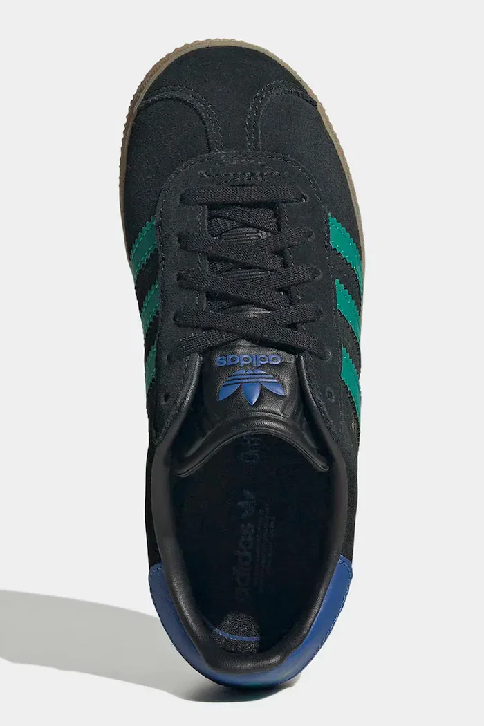 adidas Originals GAZELLE маратонки за деца от велур черни KI7134