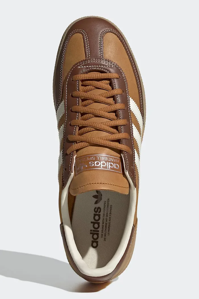 adidas Originals Handball Spezial маратонки мъжки от кожа кафяви KJ7416