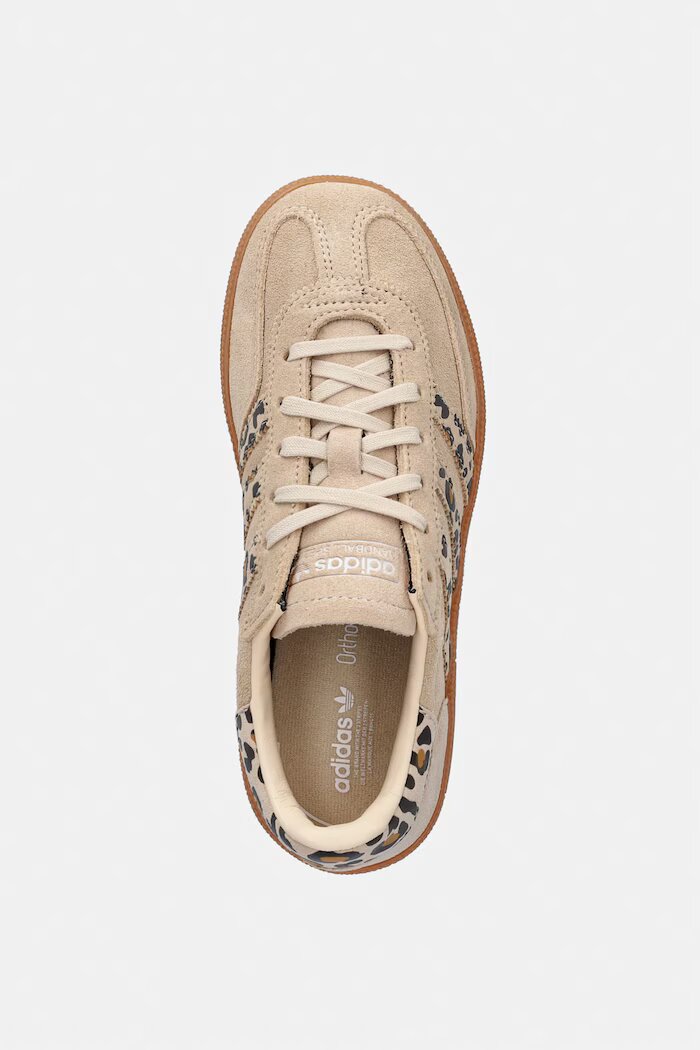 adidas Originals HANDBALL SPEZIAL маратонки за деца от велур бежови LA1389