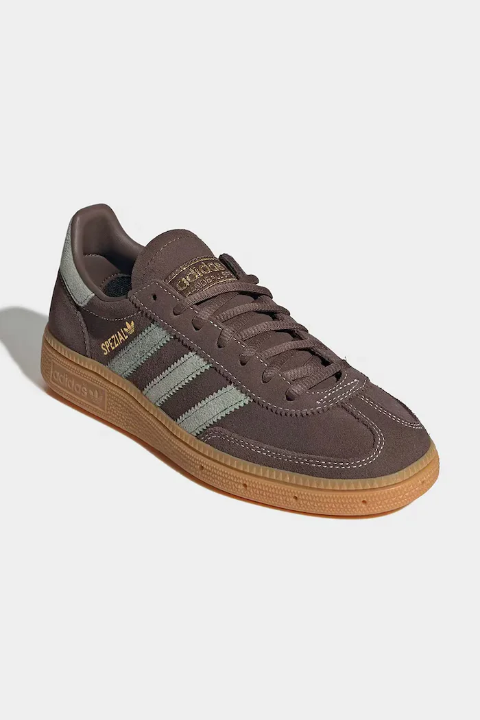 adidas Originals HANDBALL SPEZIAL маратонки за деца от велур кафяви KK0082