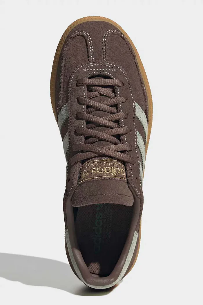 adidas Originals HANDBALL SPEZIAL маратонки за деца от велур кафяви KK0082