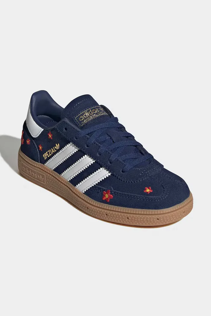 adidas Originals HANDBALL SPEZIAL маратонки за деца от велур тъмносини KI0370