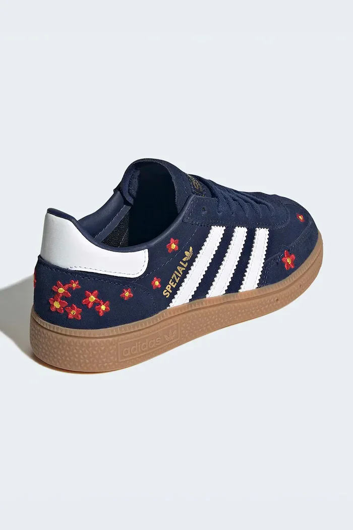 adidas Originals HANDBALL SPEZIAL маратонки за деца от велур тъмносини KI0370