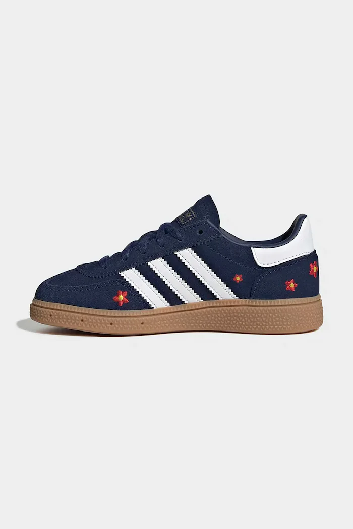 adidas Originals HANDBALL SPEZIAL маратонки за деца от велур тъмносини KI0370