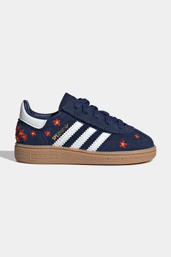 adidas Originals HANDBALL SPEZIAL маратонки за деца от велур тъмносини KI0372