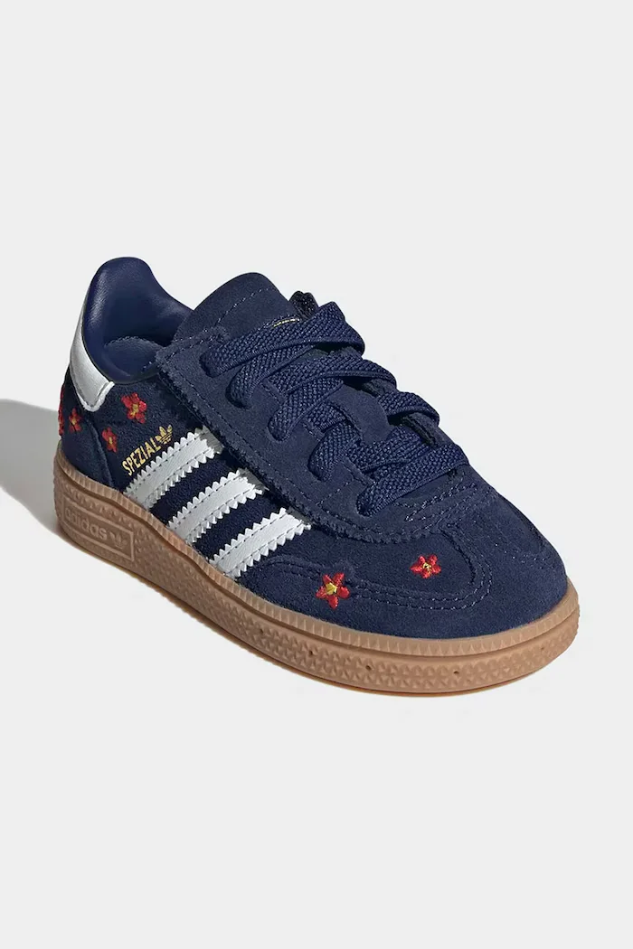 adidas Originals HANDBALL SPEZIAL маратонки за деца от велур тъмносини KI0372