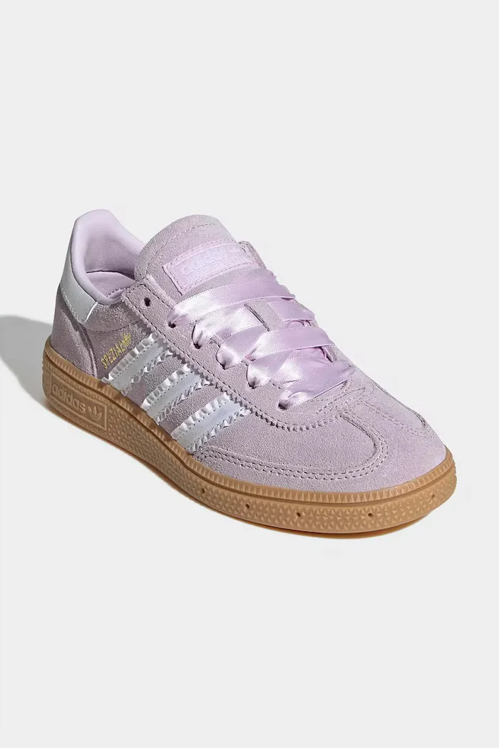 adidas Originals HANDBALL SPEZIAL маратонки за деца от велур виолетови LA4010