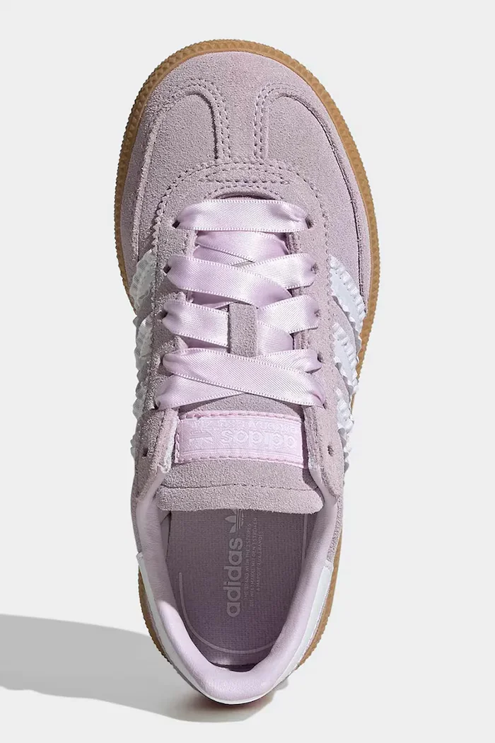adidas Originals HANDBALL SPEZIAL маратонки за деца от велур виолетови LA4010