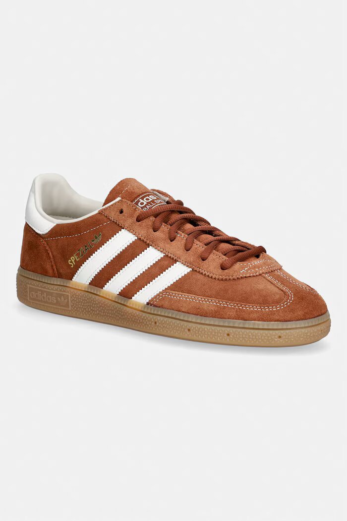 adidas Originals Handball Spezial мъжки маратонки от велур кафяви KZ6704
