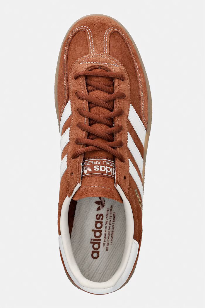 adidas Originals Handball Spezial мъжки маратонки от велур кафяви KZ6704