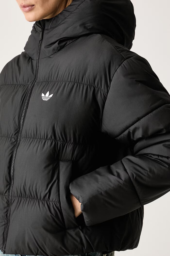 adidas Originals капитонирано яке дамско Hooded Padded черно KT4236