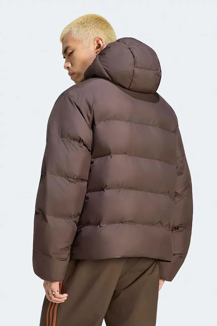 adidas Originals капитонирано яке мъжко Hooded Regen кафяво KR7197