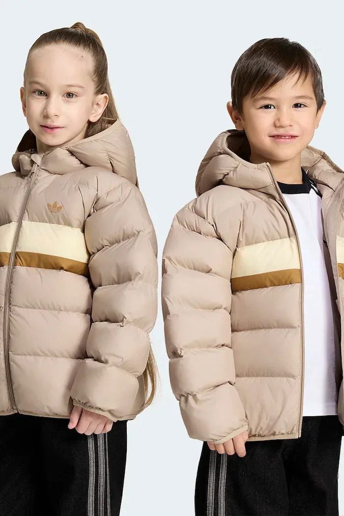 adidas Originals капитонирано яке за деца бежово KR4651