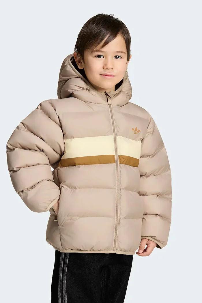 adidas Originals капитонирано яке за деца бежово KR4651