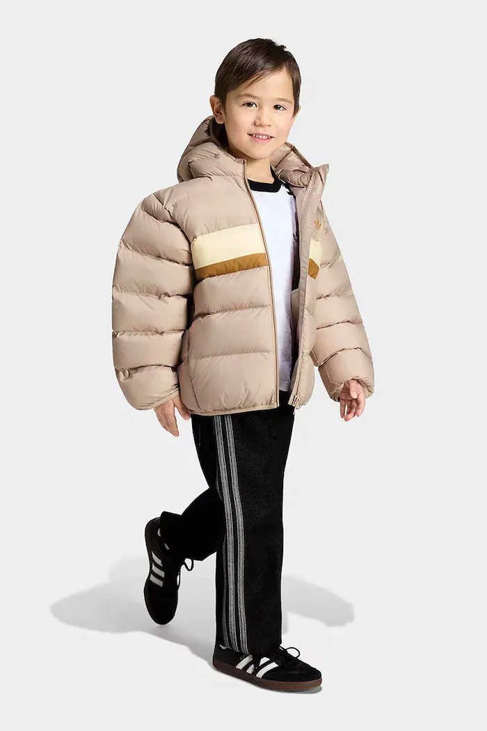 adidas Originals капитонирано яке за деца бежово KR4651