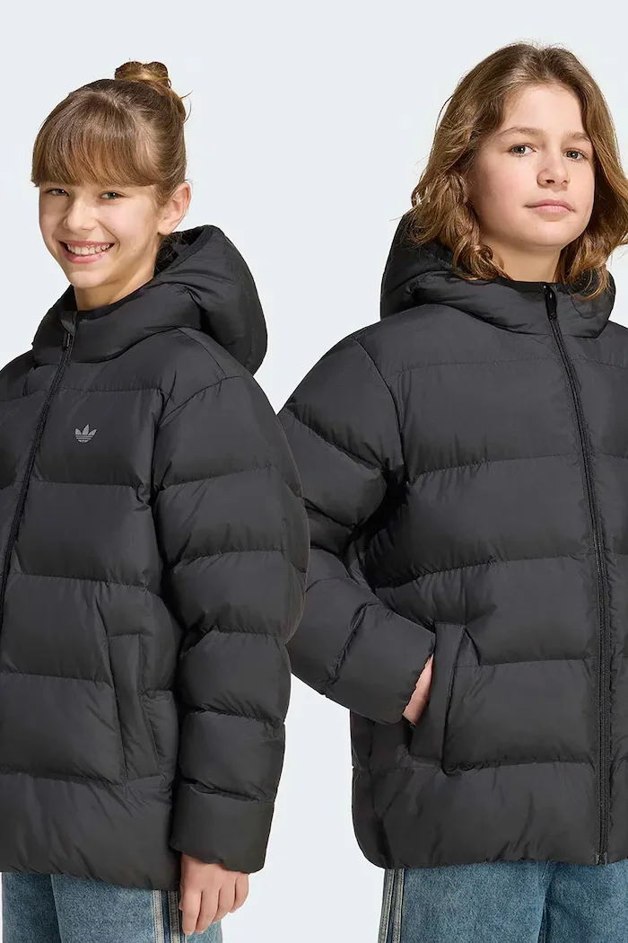 adidas Originals капитонирано яке за деца черно KS1722
