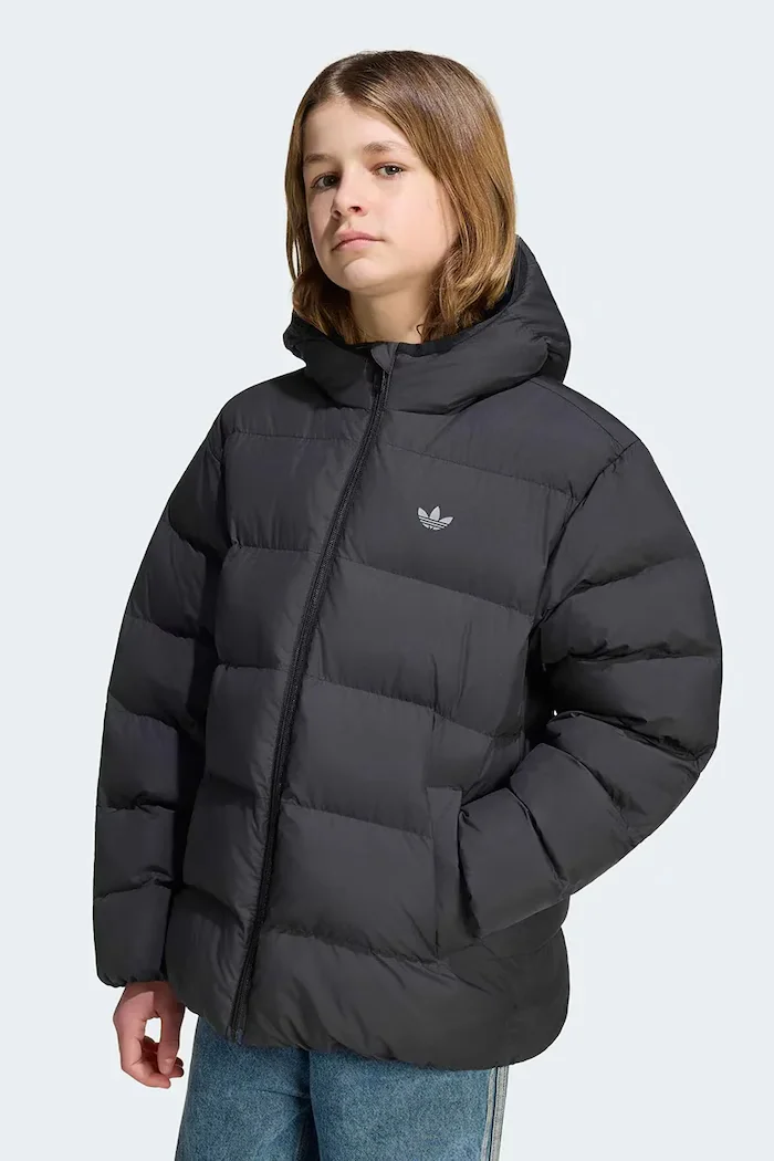adidas Originals капитонирано яке за деца черно KS1722