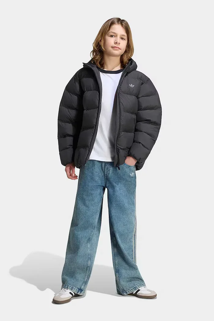 adidas Originals капитонирано яке за деца черно KS1722