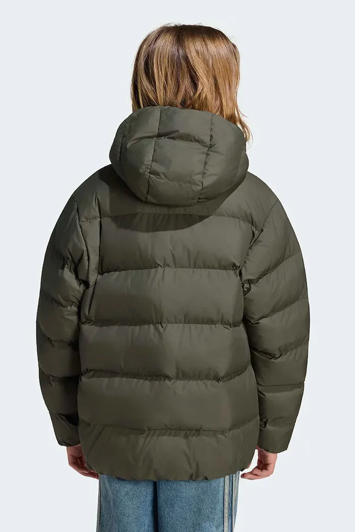 adidas Originals капитонирано яке за деца зелено KS1723