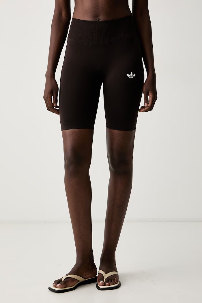 adidas Originals къс клин дамски Essentials кафяв с висока талия IA4528
