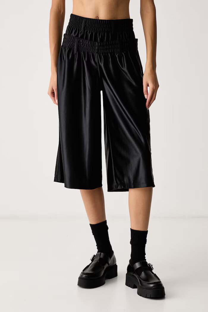 adidas Originals къс панталон тип анцуг дамски Adibreak черен с висока талия KS9147