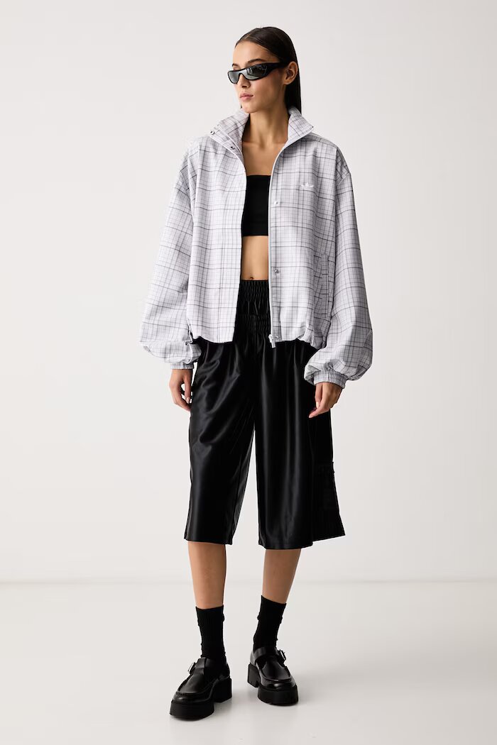 adidas Originals къс панталон тип анцуг дамски Adibreak черен с висока талия KS9147