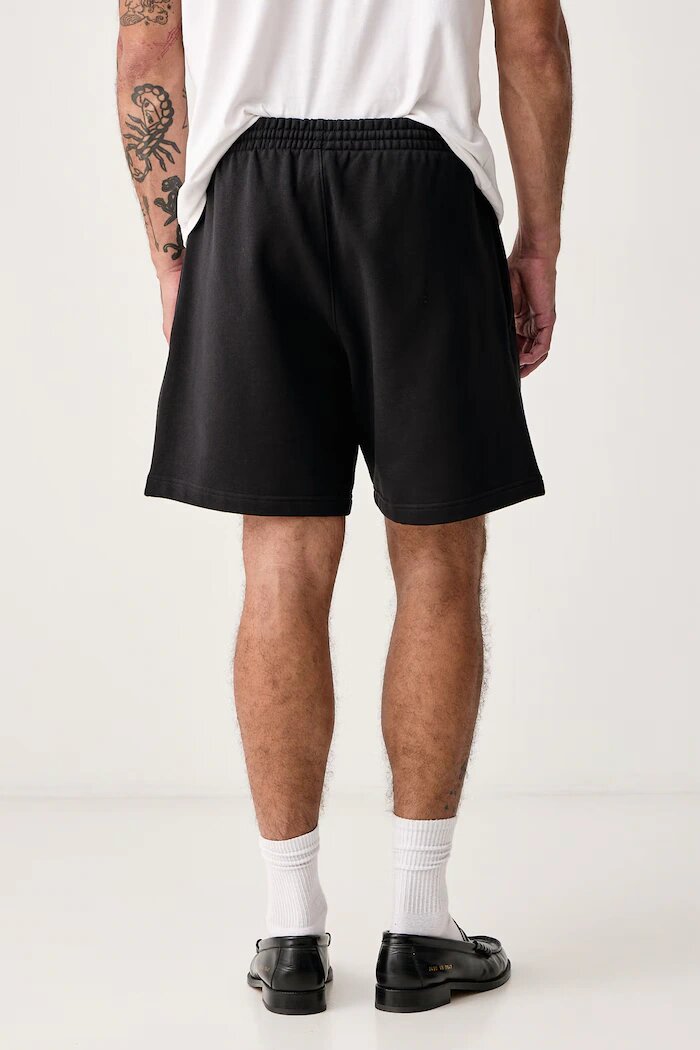 adidas Originals къс панталон тип анцуг мъжки с памук Essentials черен със стандартна талия KS8940