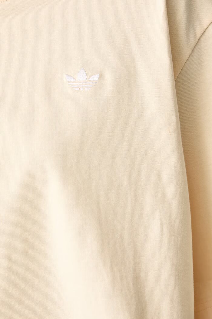adidas Originals къс топ дамски от памук Essentials жълт KR3594