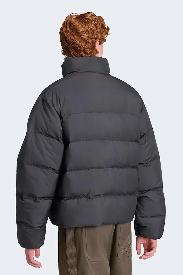 adidas Originals късо мъжко яке Stand Collar Regen черно KR7190