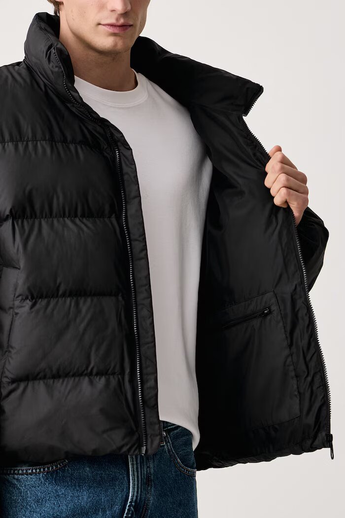 adidas Originals късо мъжко яке Stand Collar Regen черно KR7190