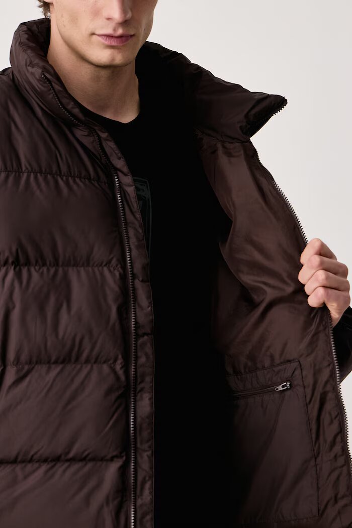 adidas Originals късо мъжко яке Stand Collar Regen кафяво KR7188