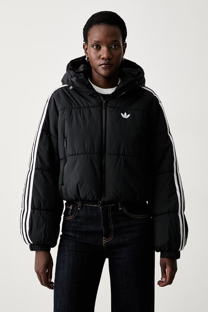 adidas Originals късо яке дамско Adicolor черно KG6673