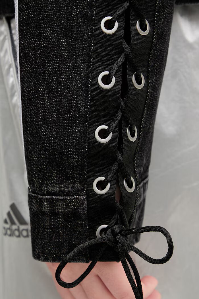 adidas Originals късо яке дамско от деним черно KS1394