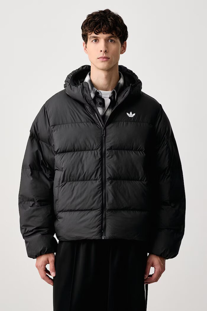 adidas Originals късо яке мъжко Hooded Regen черно KR7199