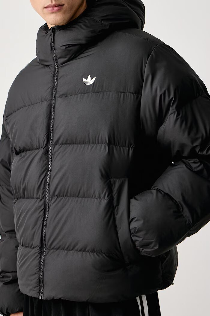 adidas Originals късо яке мъжко Hooded Regen черно KR7199