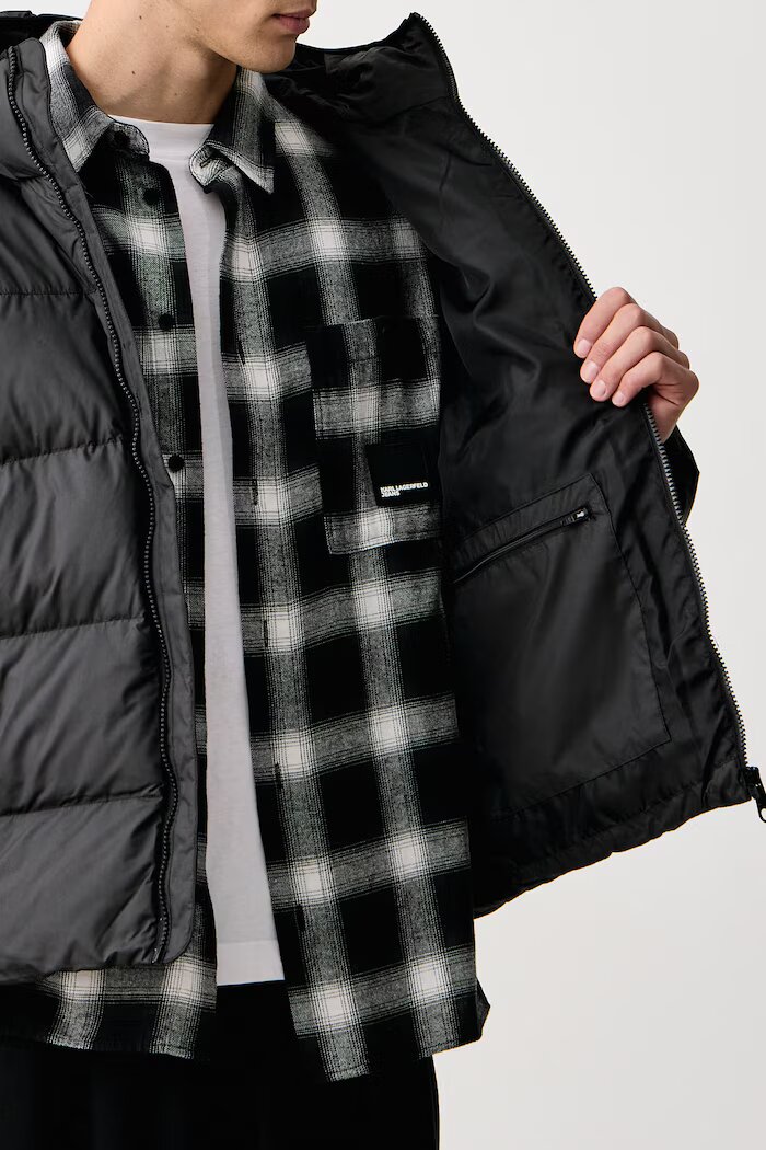 adidas Originals късо яке мъжко Hooded Regen черно KR7199