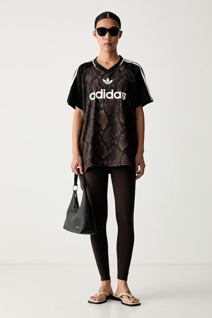 adidas Originals клин дамски Essentials кафяв с висока талия KV9150