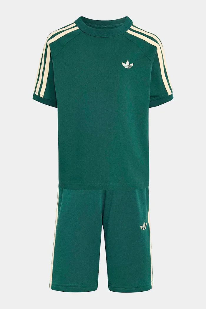 adidas Originals комплект за деца от памук зелен KQ8871