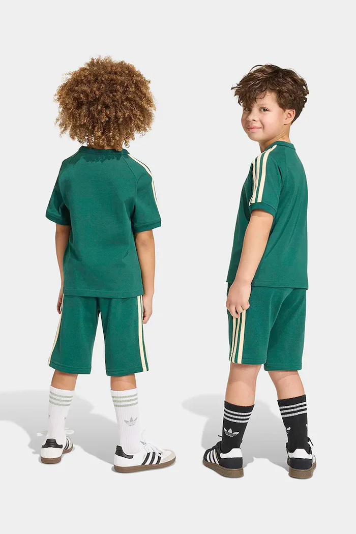 adidas Originals комплект за деца от памук зелен KQ8871