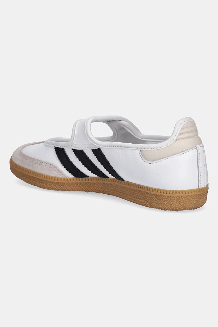 adidas Originals Кожени балеринки Samba Jane в бяло JR1402