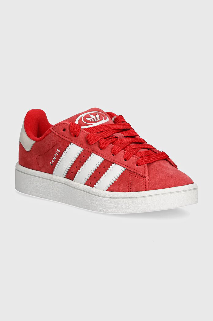 adidas Originals Кожени маратонки Campus 00s J в червено IG1230