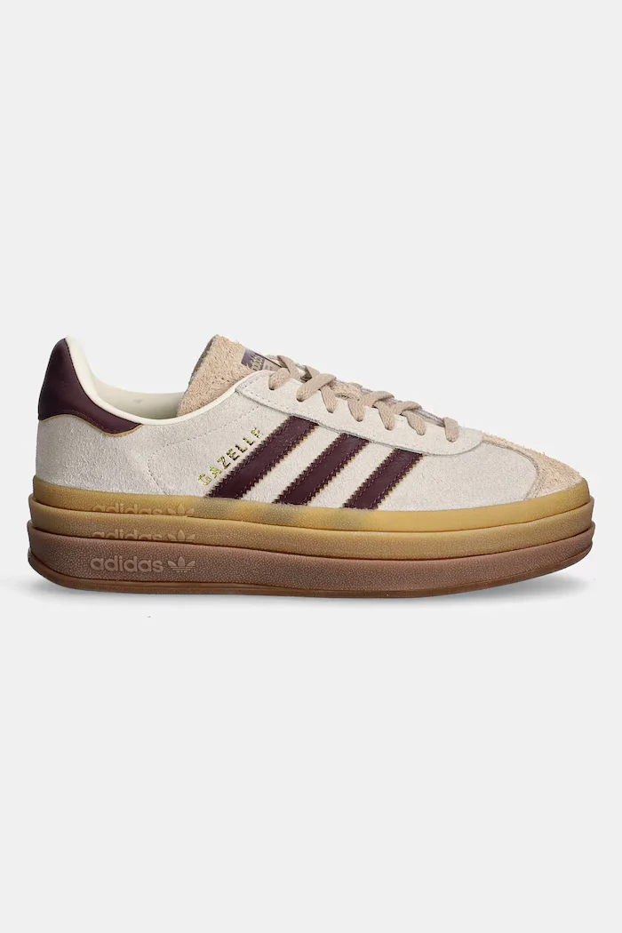 adidas Originals Кожени маратонки Gazelle Bold в бежово JQ5127