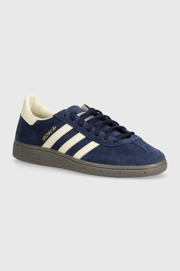 adidas Originals Кожени маратонки Hanball Spezial в тъмносиньо IF7087