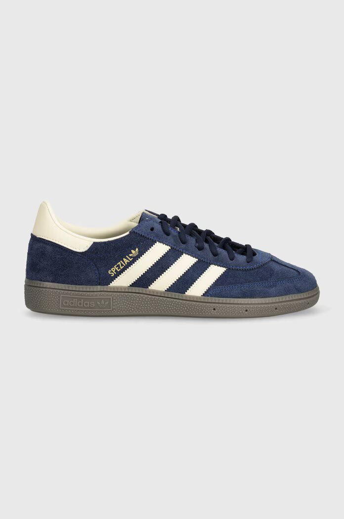 adidas Originals Кожени маратонки Hanball Spezial в тъмносиньо IF7087