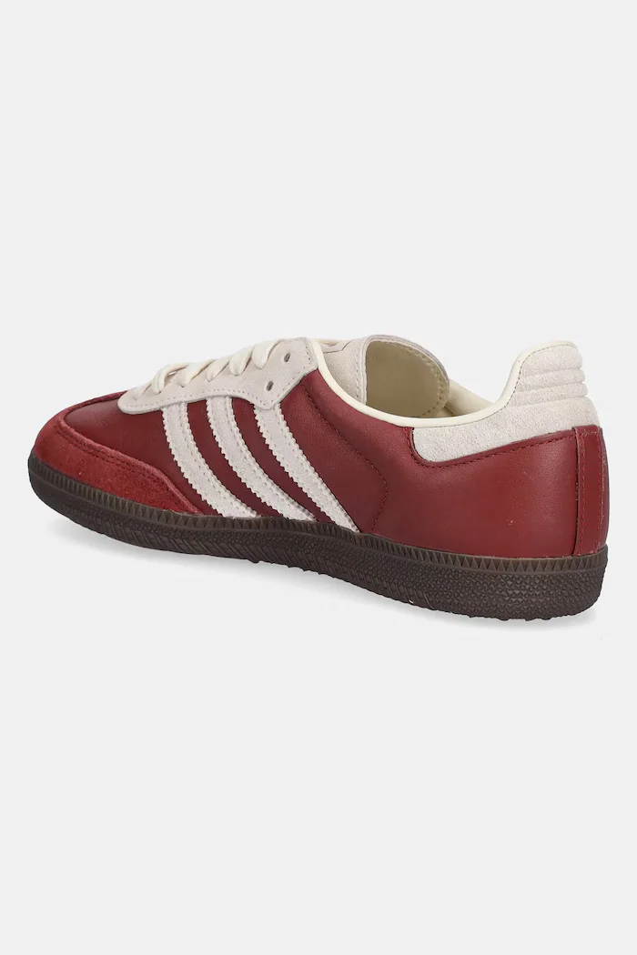 adidas Originals Кожени маратонки Samba OG в бордо JI3216
