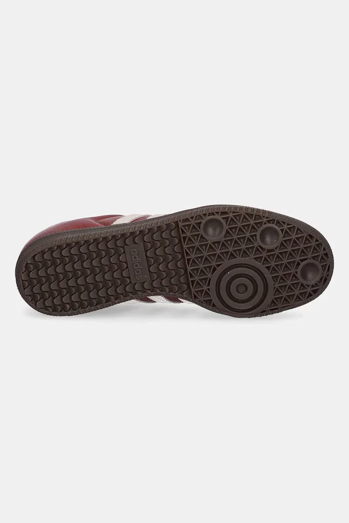 adidas Originals Кожени маратонки Samba OG в бордо JI3216
