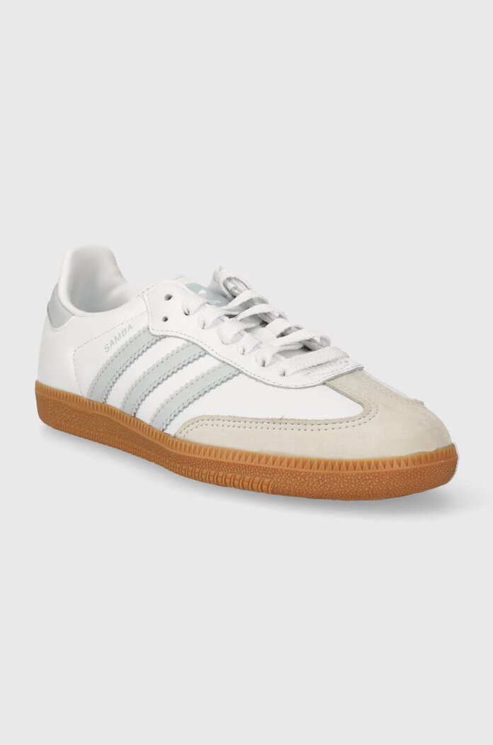 adidas Originals Кожени маратонки Samba OG в бяло IE0877