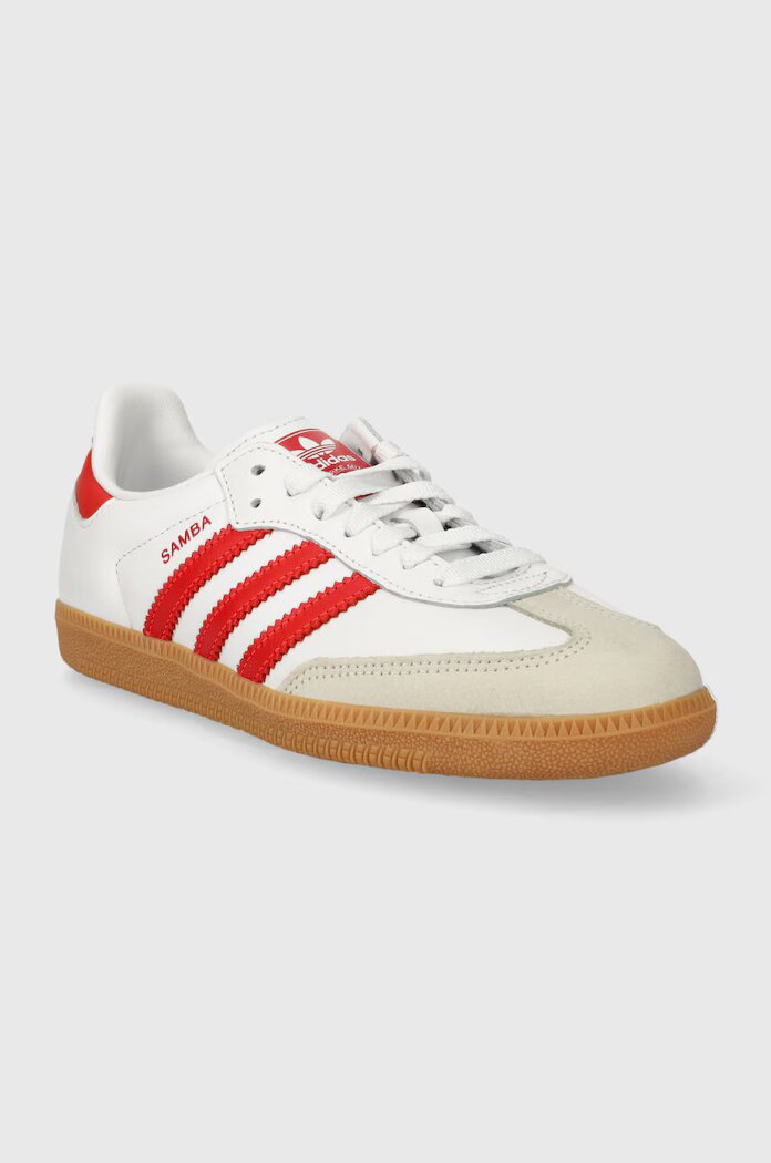 adidas Originals Кожени маратонки Samba OG в бяло IF6513